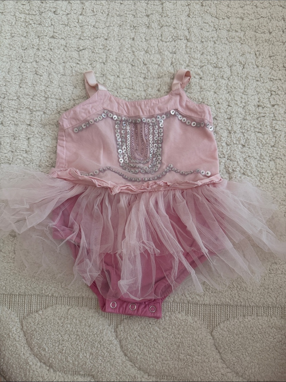 Tutu Du Monde Pink Sequin Tulle Ballet One-Piece